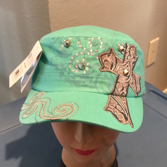 Accessories - Hat with Cross and Bling